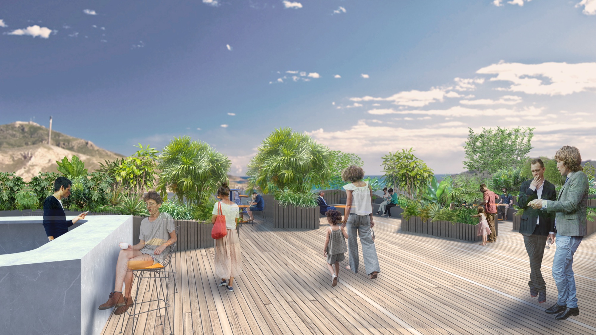 Infografía del Club Náutico Cartagena para xpiral arquitectura